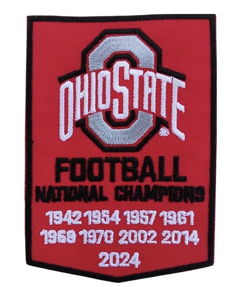 Ohio State  ☝️ Buckeyes Unbranded Banner Iron On Patch 🏈 🏀 OS1