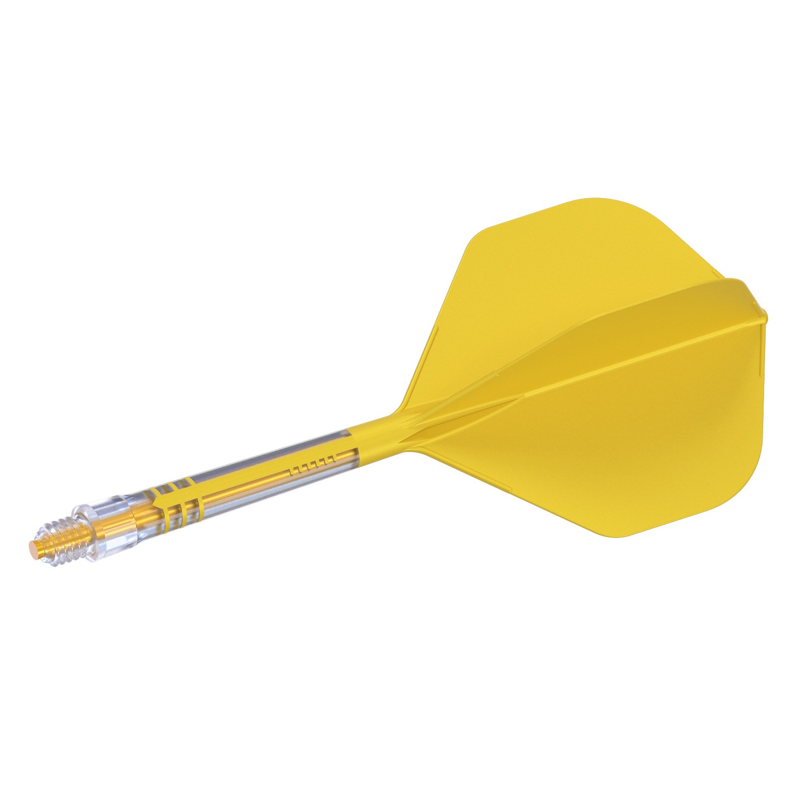 CUESOUL T19 Carbon Integrated Dart Shaft and Flight Big Standard Shape-Yellow