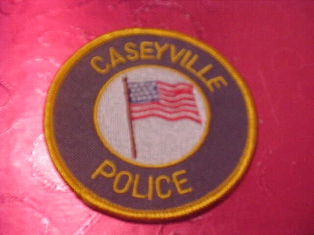CASEYVILLE  ILLINOIS POLICE PATCH SHOULDER SIZE UNUSED 3 INCH