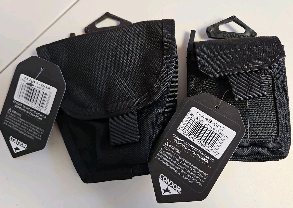 Condor Handcuff Pouch / Glove Pouch Bundle