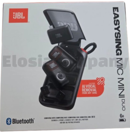 JBL EasySing Mic Mini DUO AI Portable Wireless Dual Karaoke Microphone Set