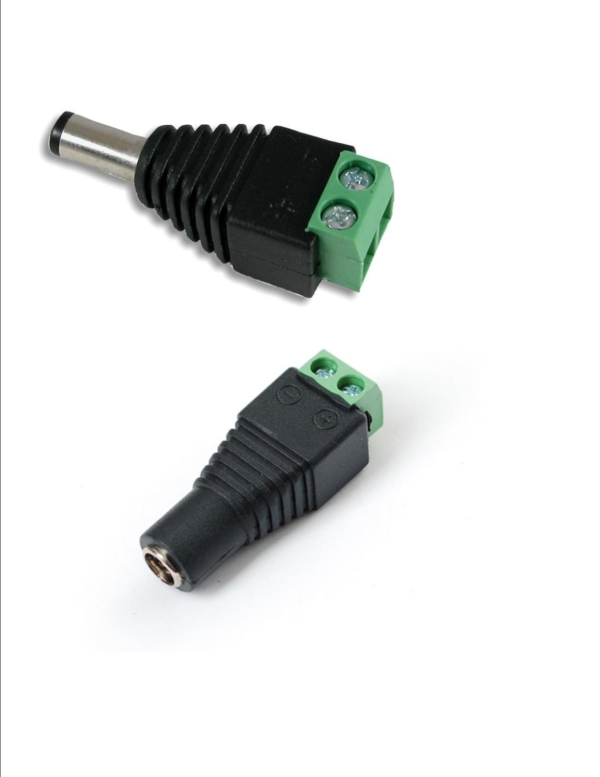 3 pair Male Female 5.5 x 2.1mm DC Power 12V 24V Jack Adapter Connector Plug CCTV