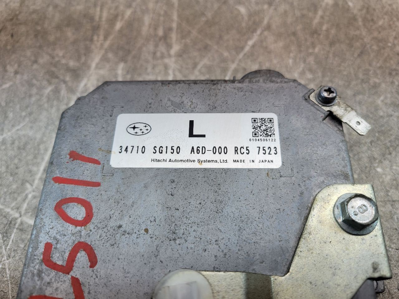 2017 2018 SUBARU FORESTER POWER STEERING CONTROL MODULE 34710SG151