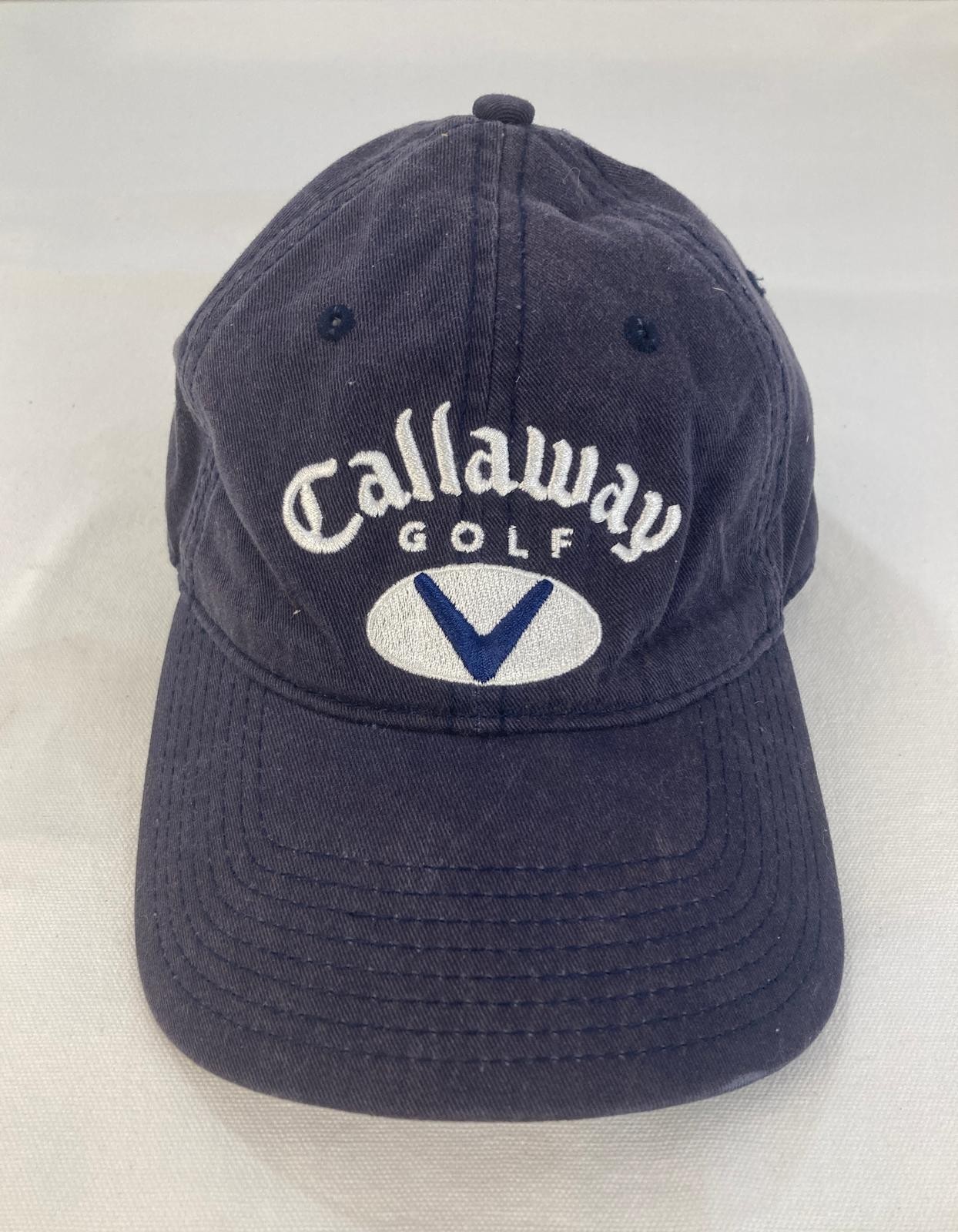 Callaway Golf Dark Navy Hat, Embroidery Logo and Chevron, Adjustable, One Size