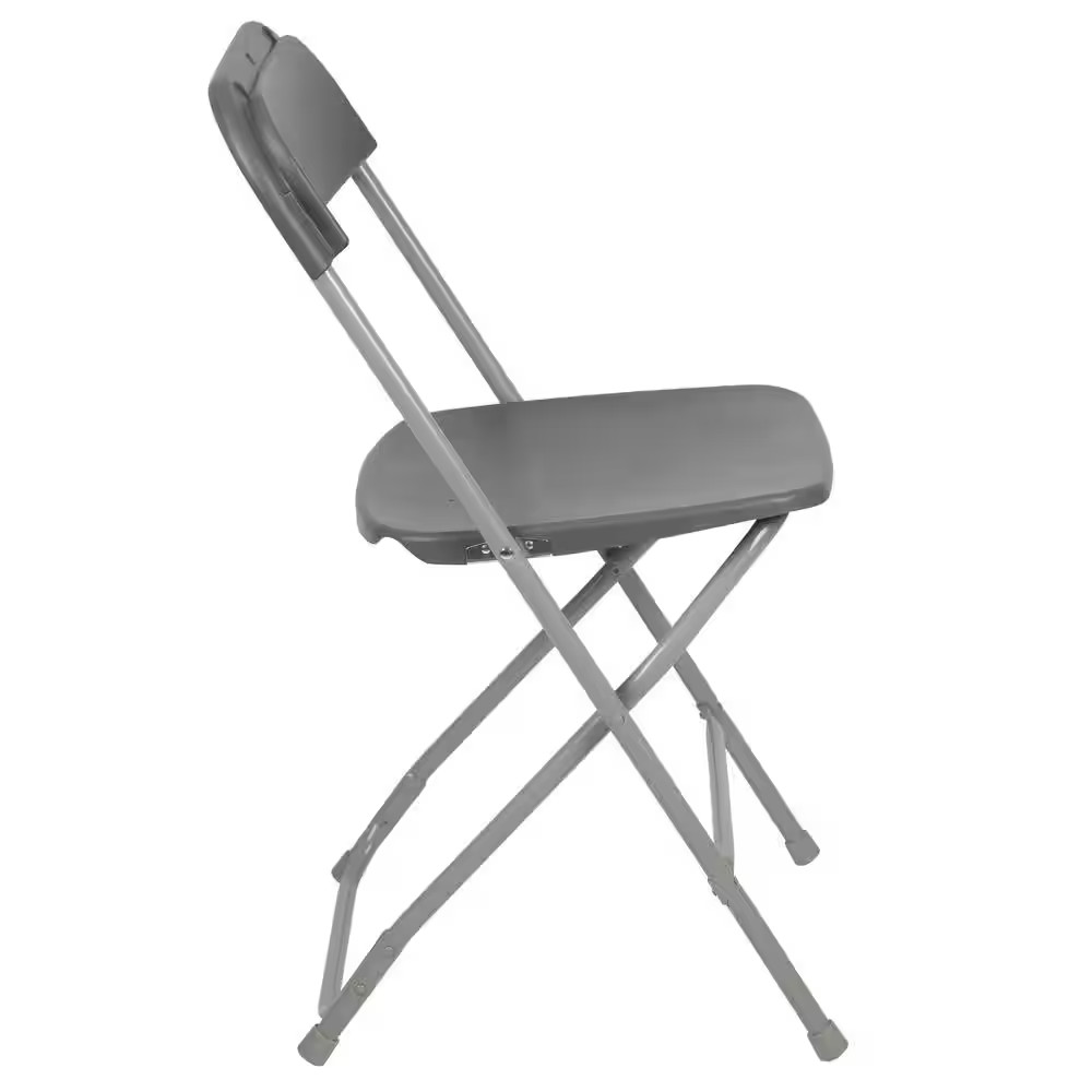 Hercules Series Gray Metal 650 Lb. Weight Capacity Lightweight Event Folding Cha