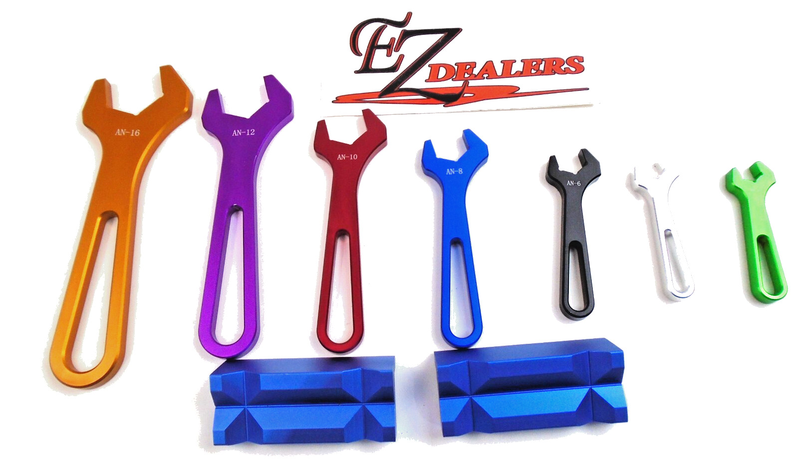 Fitting Wrench & Vise Jaws Alum. Tool 3AN-16AN JIC AN Fittings Hose End Wrench