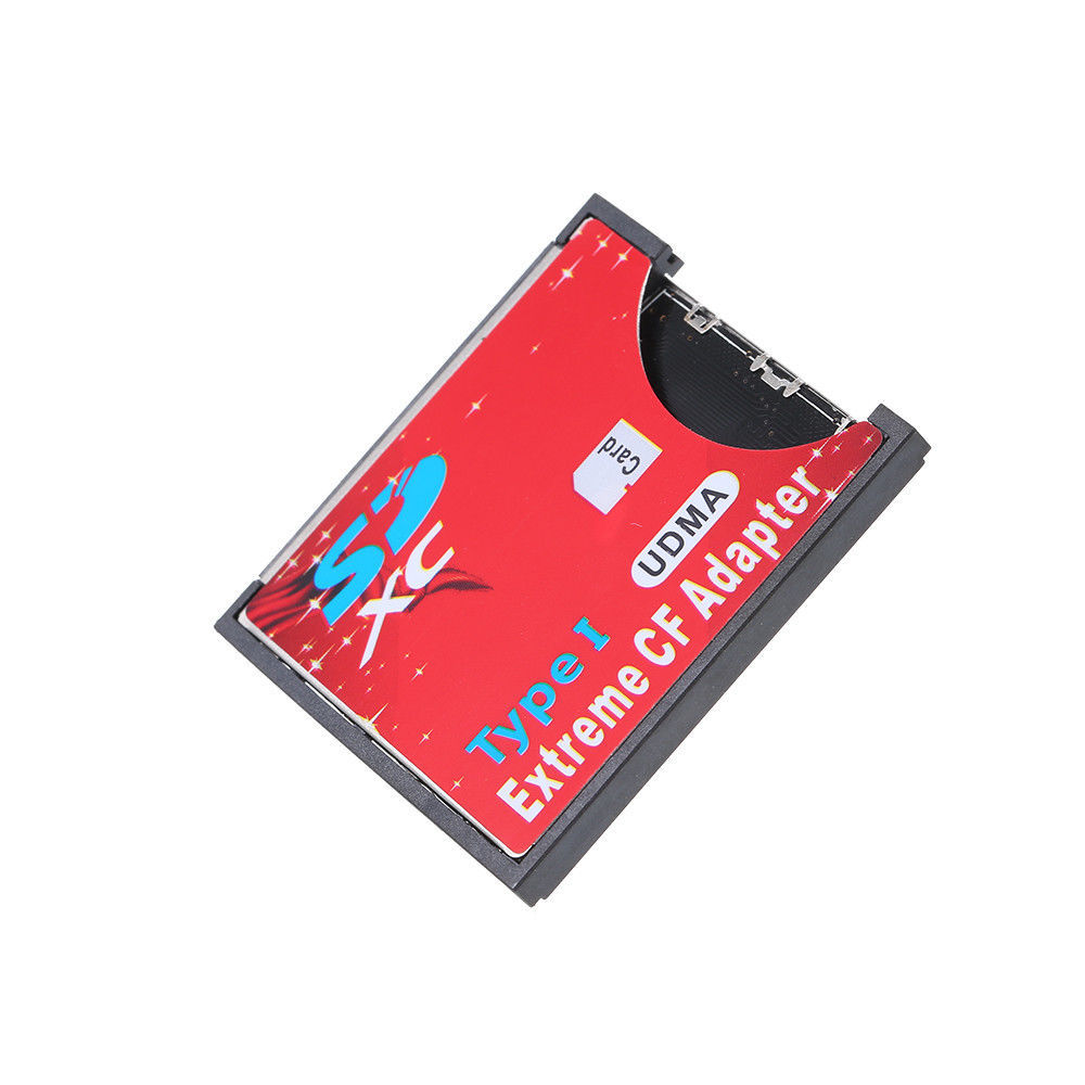 SD SDHC SDXC to CF Compact Flash Type I Memory Card Adapter Converter For Camera