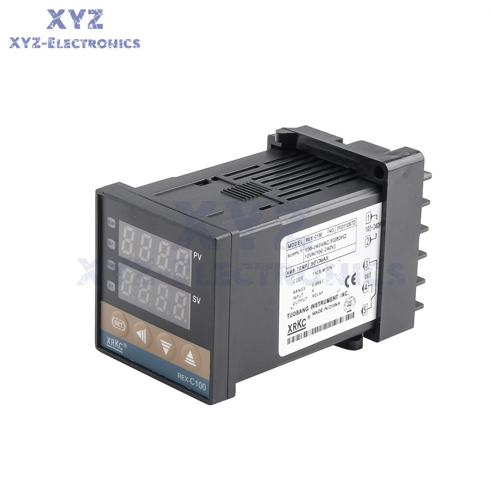 REX-C100 Relay Solid-state SSR Temperature Controller Thermostat K-Type Input