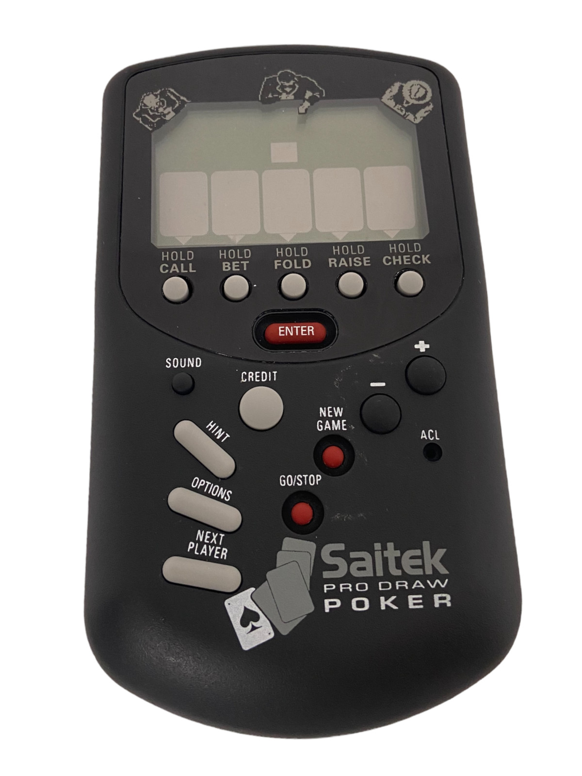 🚀 Saitek Pro Draw Poker Handheld Electronic Travel Pocket Game (LL7)