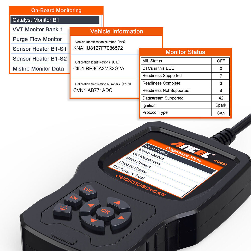 Automotive OBD2 Code Reader Scanner & Battery Test Check Engine Diagnostic Tool