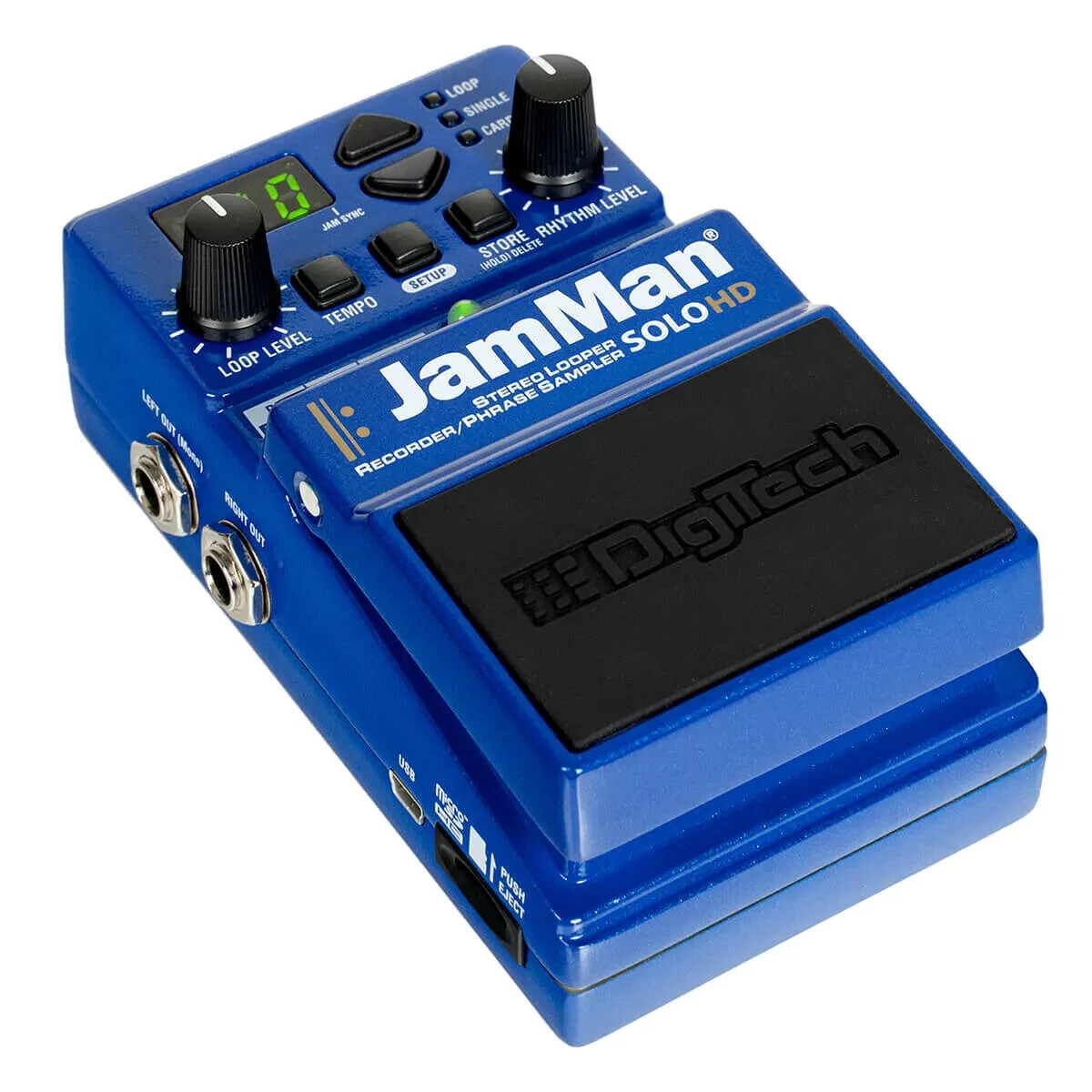 DigiTech JamMan Solo HD Stereo Looper/Recorder Pedal with USB with 2 Patch Cable