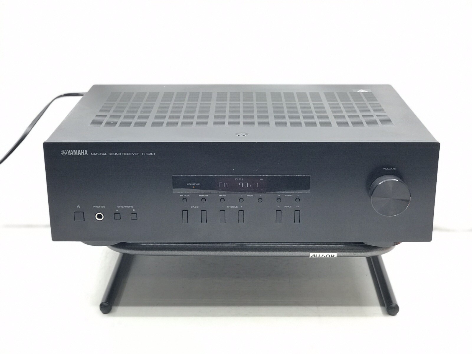 Yamaha R-S201 Black Stereo Receiver 2 Channel AM FM Radio