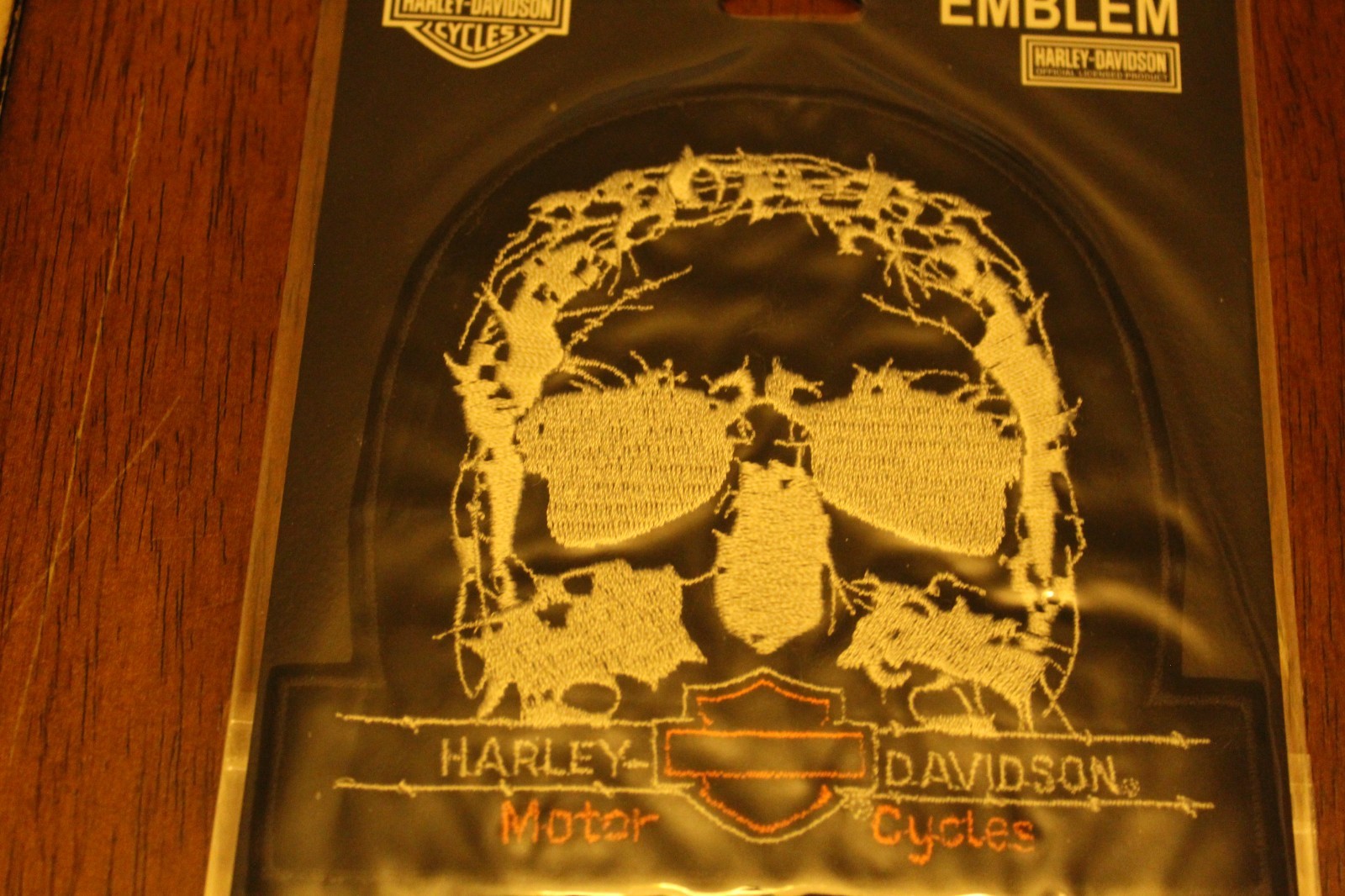 Three Harley-Davidson sew on application only new emblem. All 3 are different.