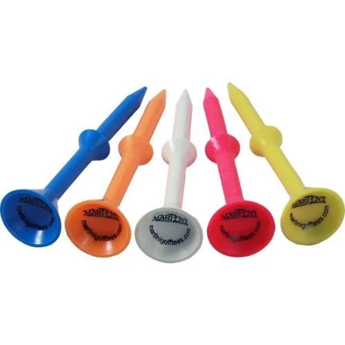 100 BULK PACKED MARTINI 3 1/4" STEP UP GOLF TEES IN ASSORTED COLORS
