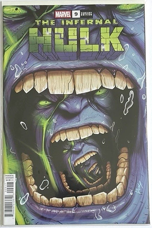 INFERNAL HULK 9 1:25 DOALY VARIANT NM RETAILER INCENTIVE RATIO RI 2026