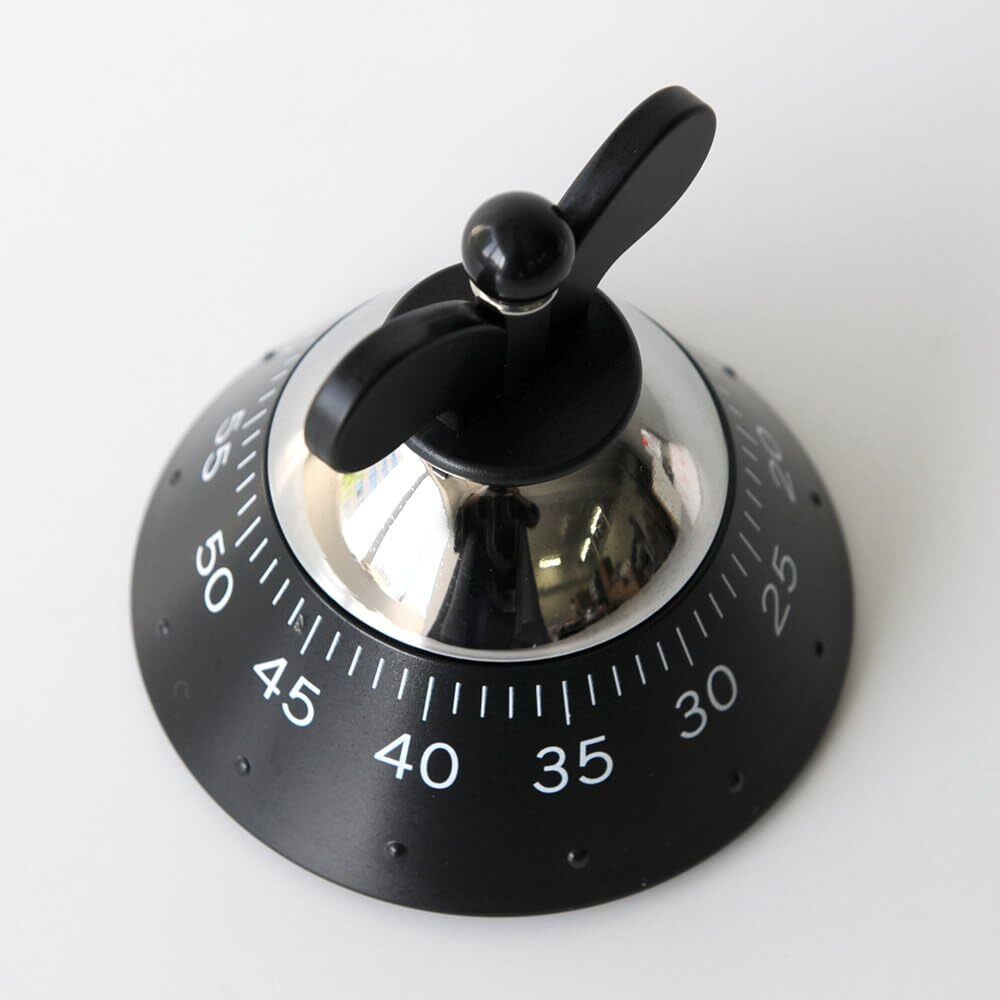 Alessi A09B Michael Graves Kitchen Achromatics Timer - Black