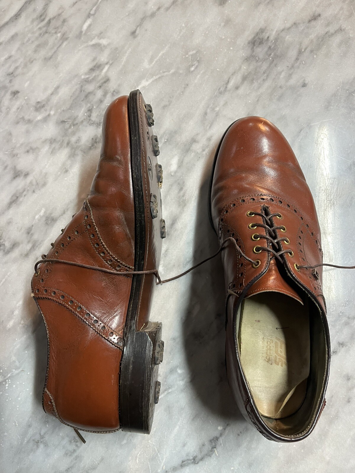 mens footjoy golf shoes size 11 Brown
