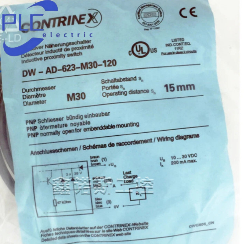 Contrinex DW-AD-623-M30-120 sensors proximity switches brand new free shipping