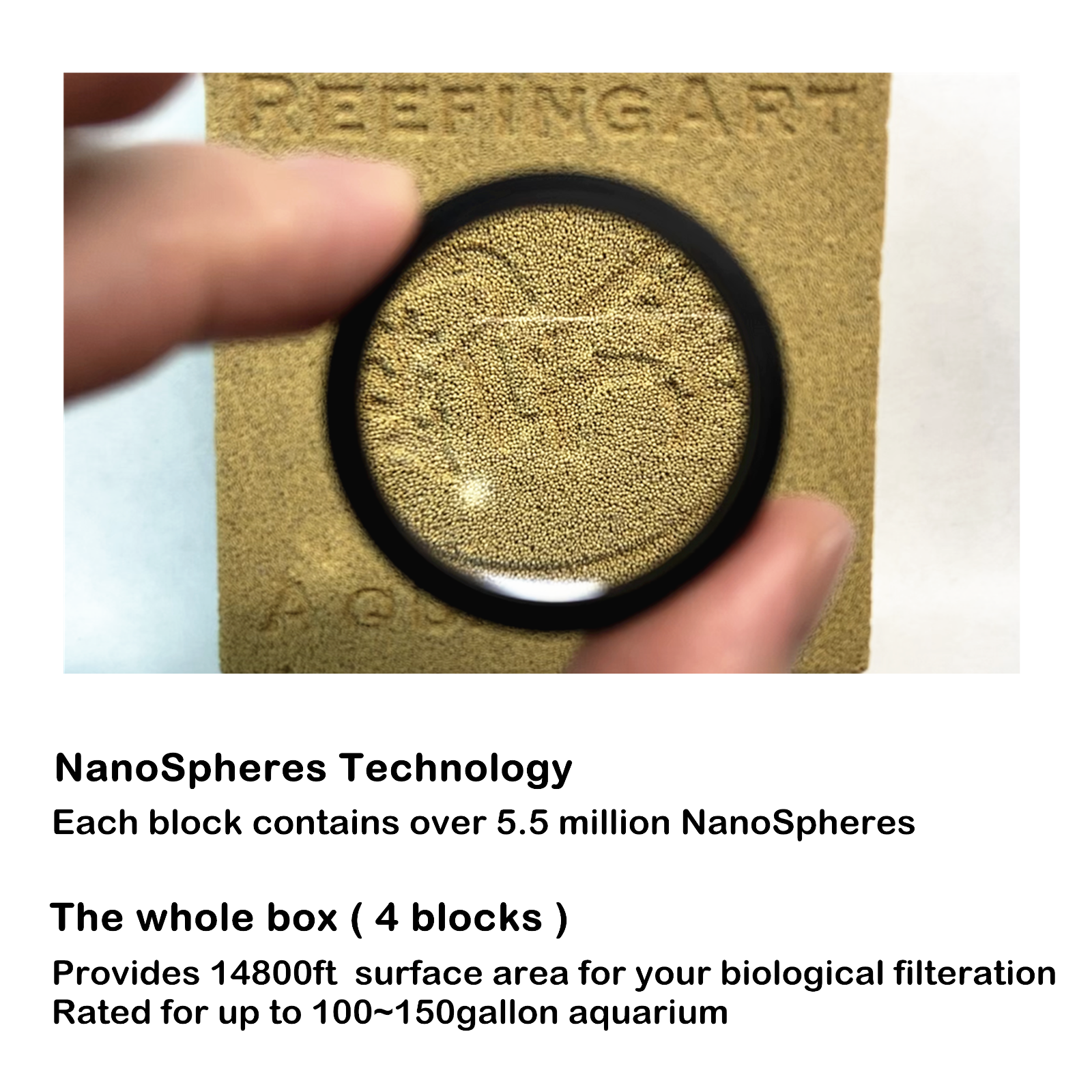 RA AquaTech Ceramic Bio Filter Media 4 Blocks NanoSpheresTech Vast Surface Area