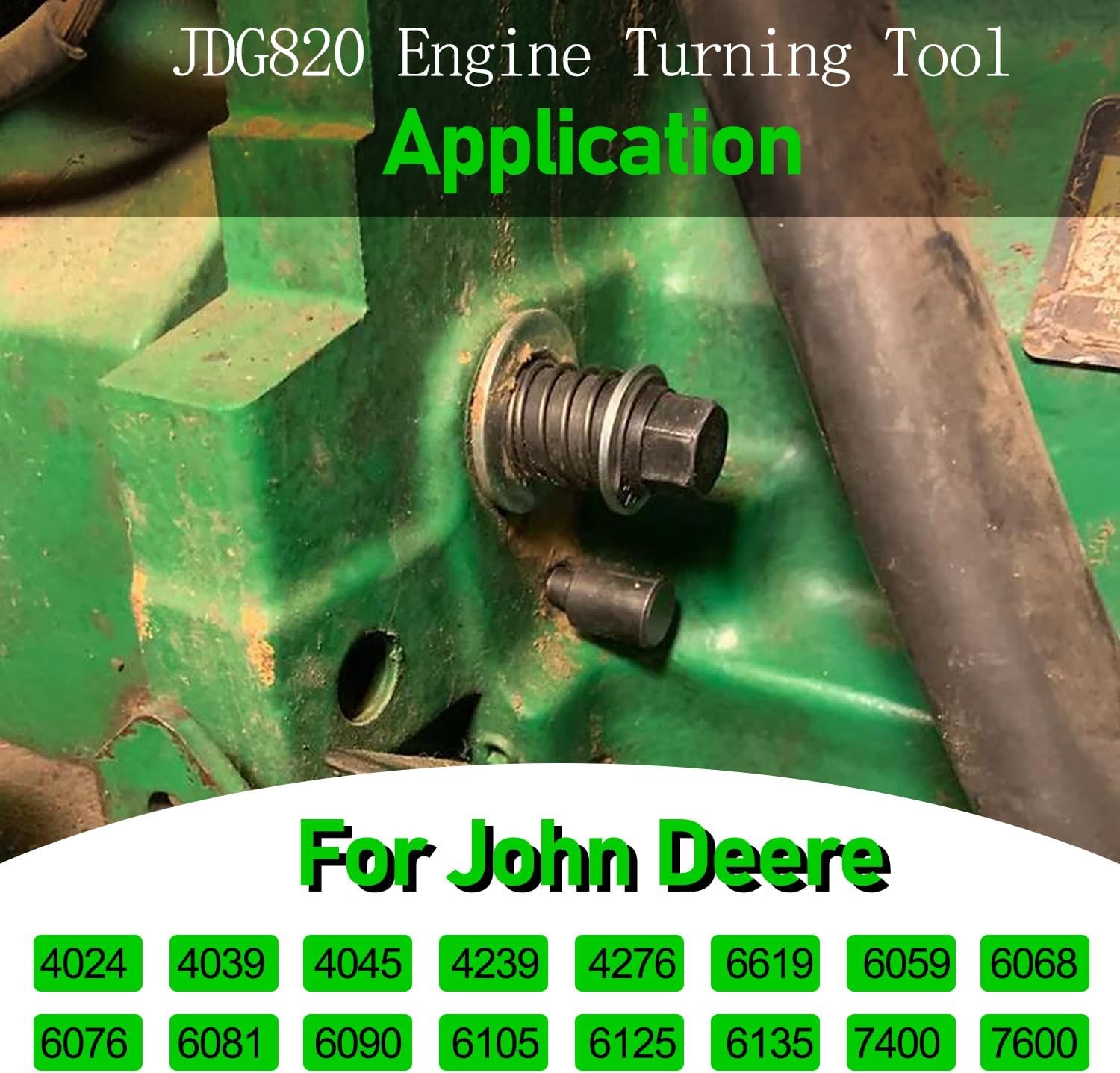 for John Deere Engines # JDE83 JDE81-4 JDG820 Engine Turning Tool & Timing Set