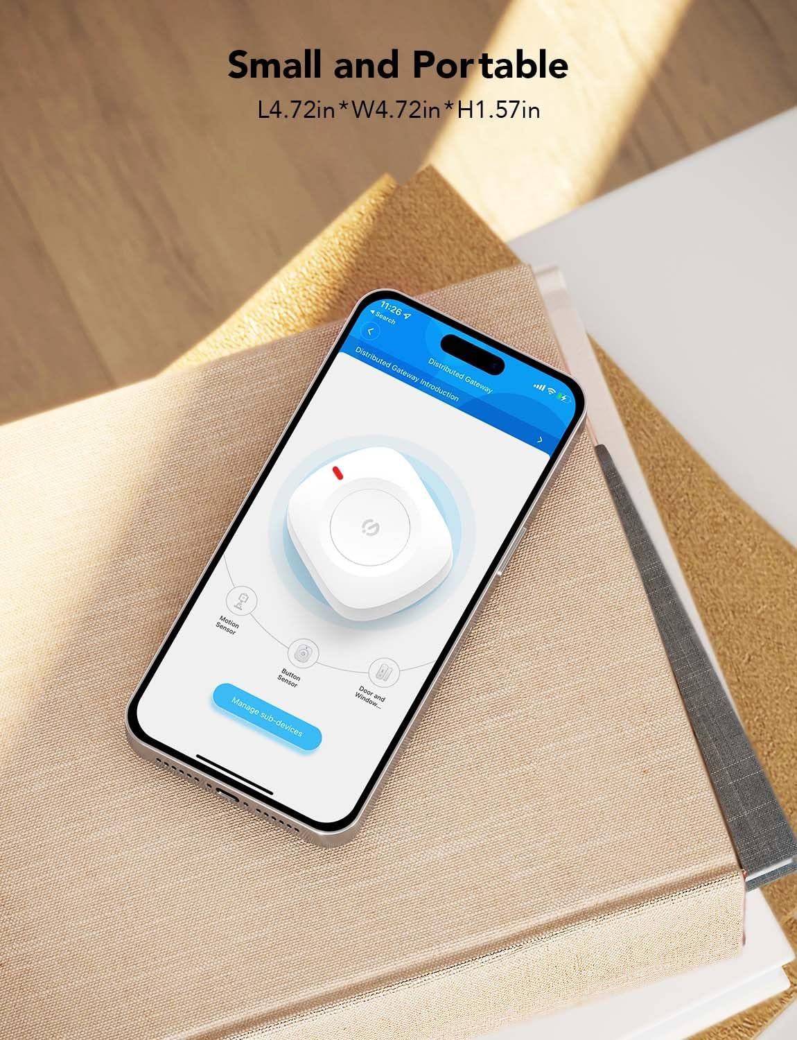 Wireless Mini Smart Button Sensor, Group Control Multiple Devices, Versatile Con