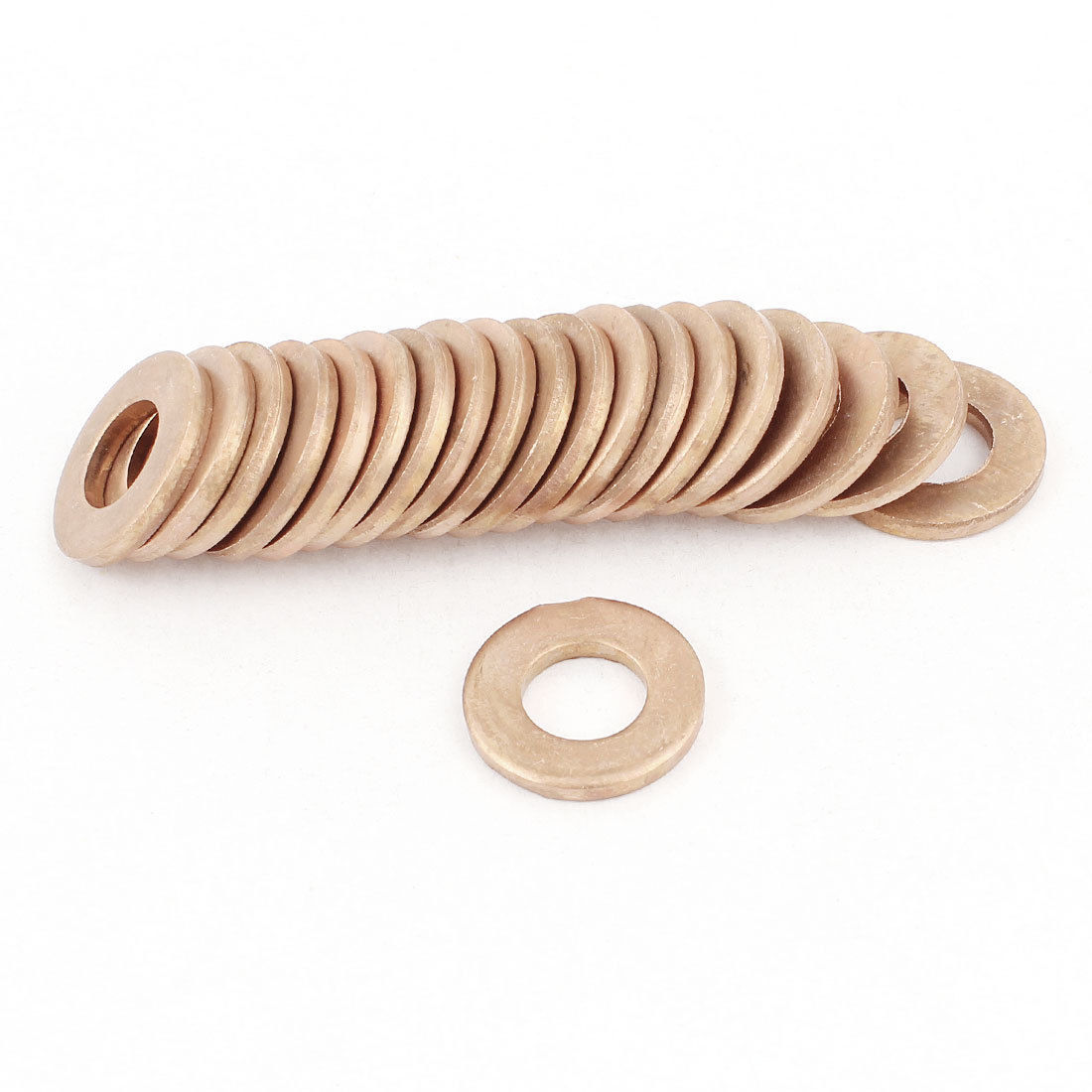 20Pcs 8mmx16mmx2mm Flat Seal Ring Fitting Copper Crush Washer