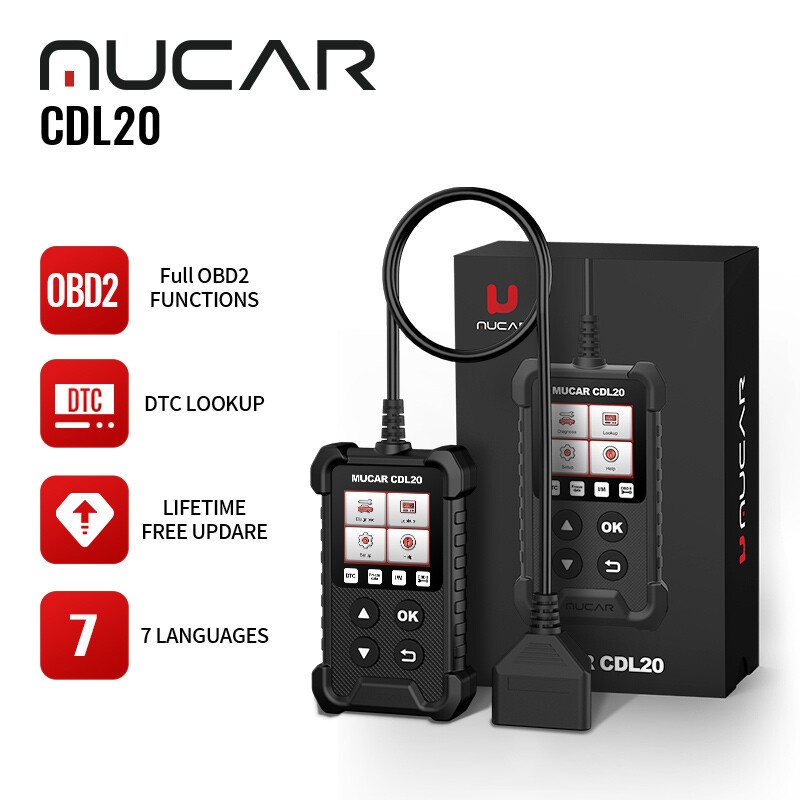 MUCAR Auto OBD Code Reader OBD2 Scanner Car Check Engine Fault Diagnostic Tool