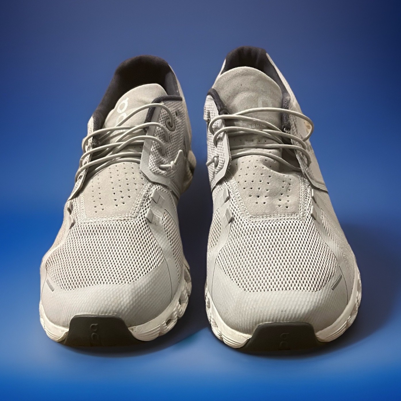 On Men's Athletic Running Shoes Gray Mesh Breathable US 12 EU 47 UK 11.5