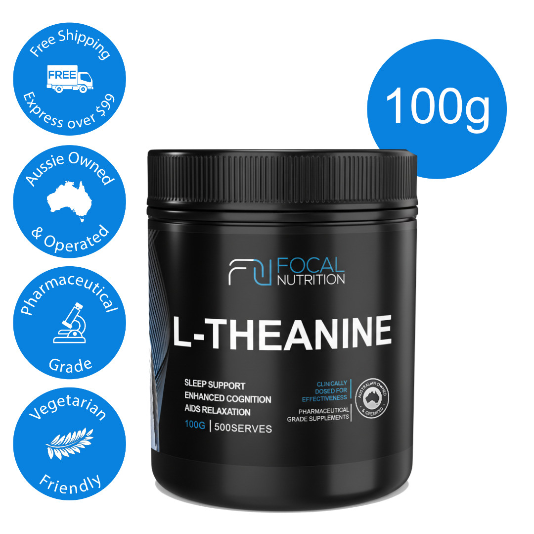 Focal Nutrition PURE L-THEANINE powder 100g 500 serves *Pharmaceutical grade*