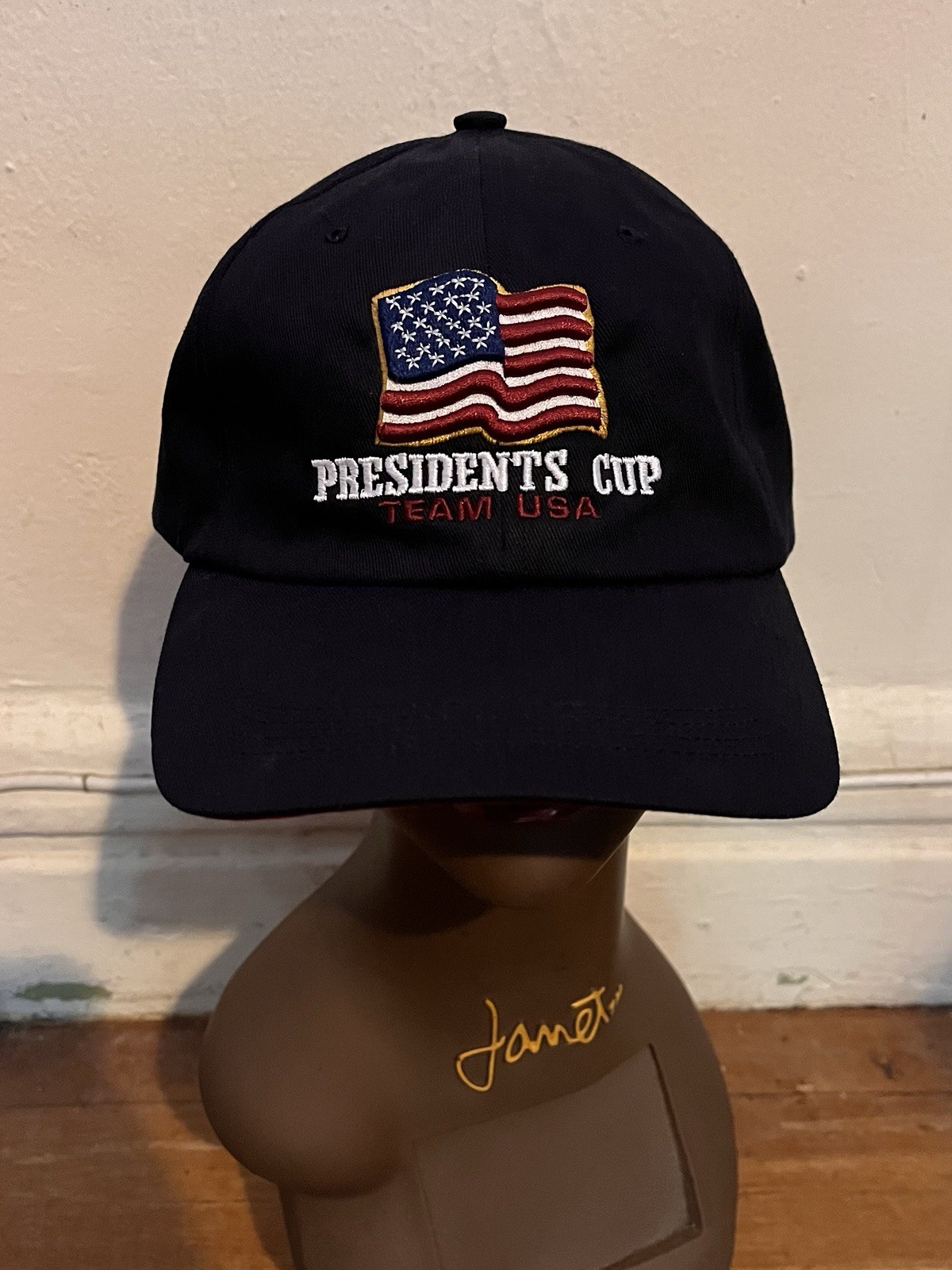 VINTAGE 4head Presidents Cup Team USA Price Waterhouse Coopers Hat Black