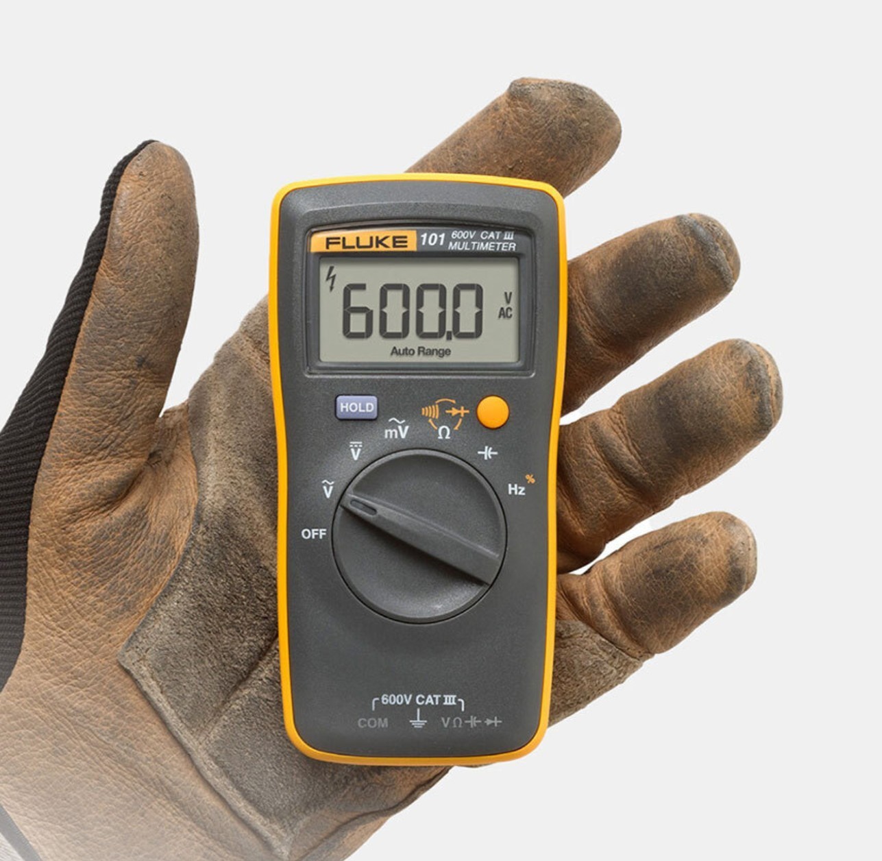 Fluke 101 Basic Digital Multimeter Pocket Portable Mini Tester Auto Range 600V