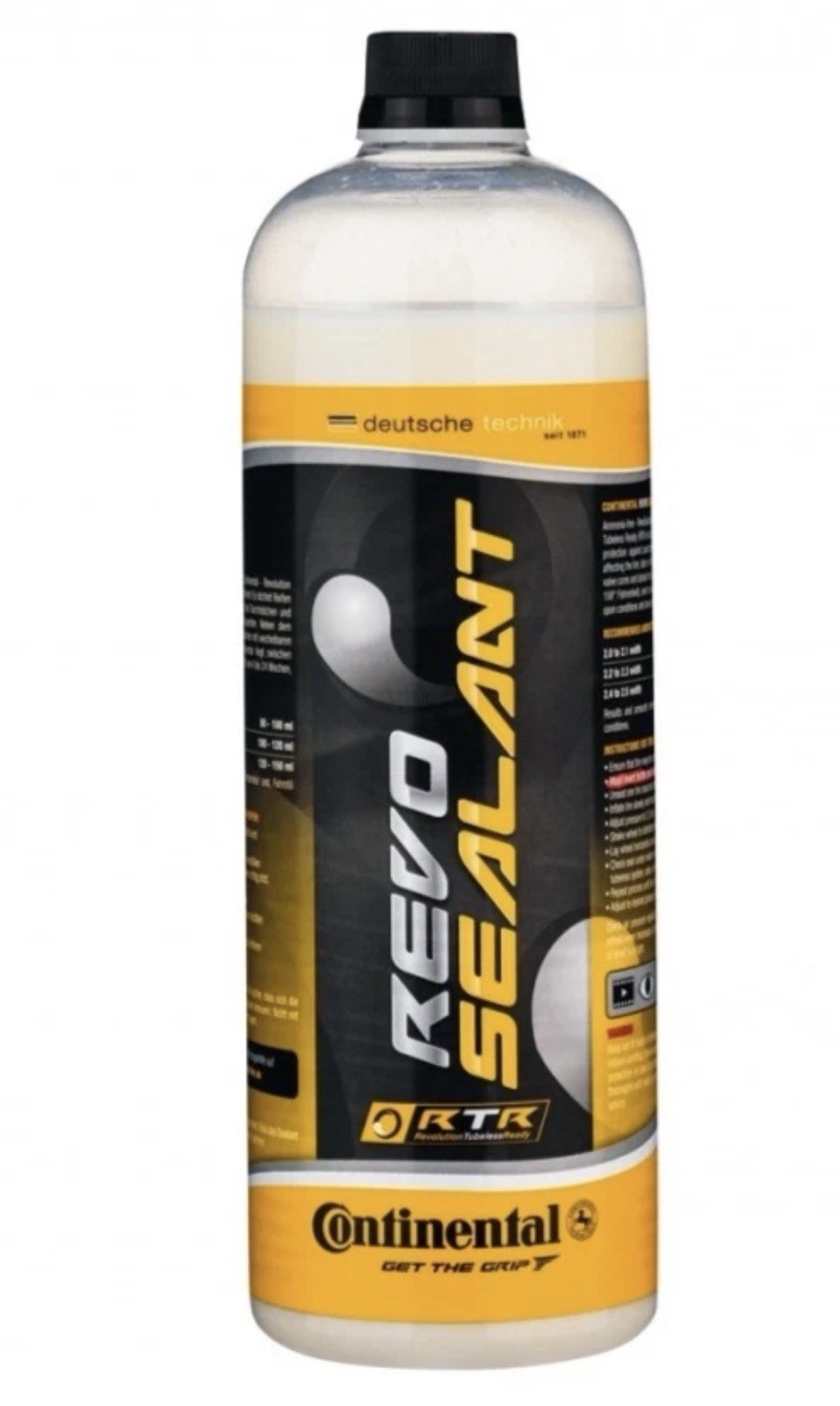 Continental Revo Tubeless Tire Sealant (TRT) 1000ml - Won't Corrode Rim or Tire