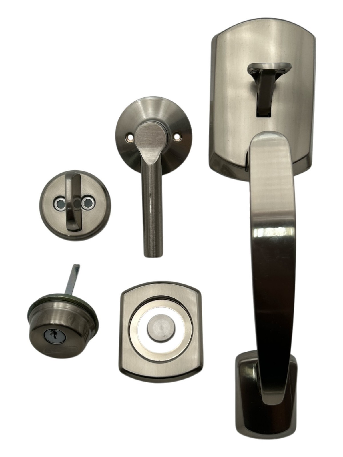 Schlage Greenwich Handleset & Broadway Lever