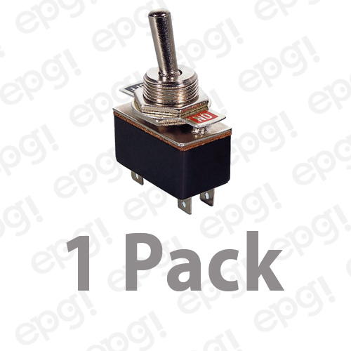 1 PIECE - SPDT (ON/ON) STANDARD DUTY TOGGLE SWITCH 4AMP-125VAC # ST33-1PK