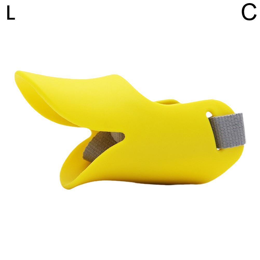 Pet Dog Cute Duck Muzzle Mask Anti-Biting Silicone Muzzle NoBarking Training US