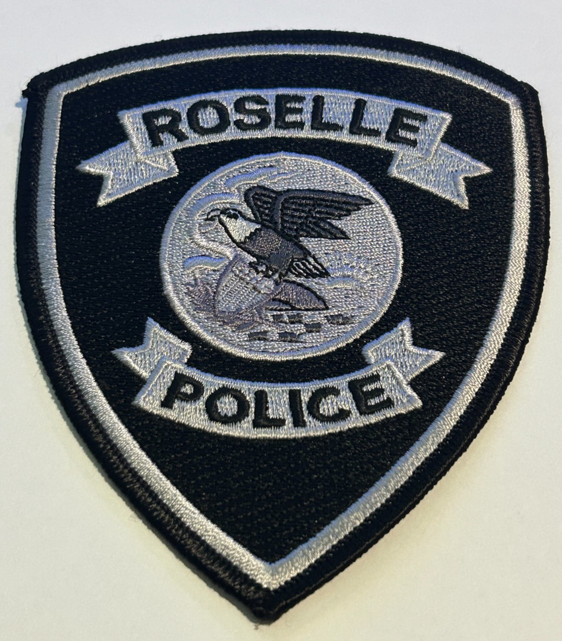 Roselle Illinois Police Black Subdued Patch Unused