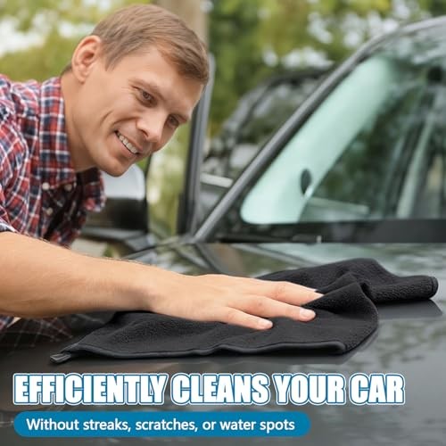 4 Pack Car Drying Towel 48" x 24" Extra Large Microfiber Towels for Car,
