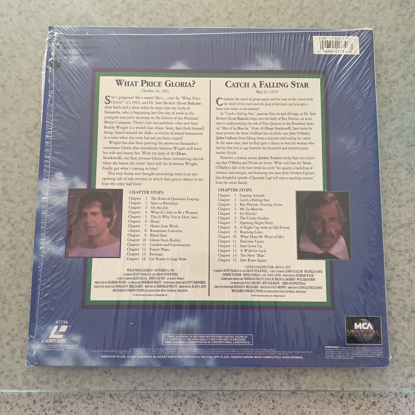 Quantum Leap : What Price Gloria? / Catch A Falling Star - Laserdisc