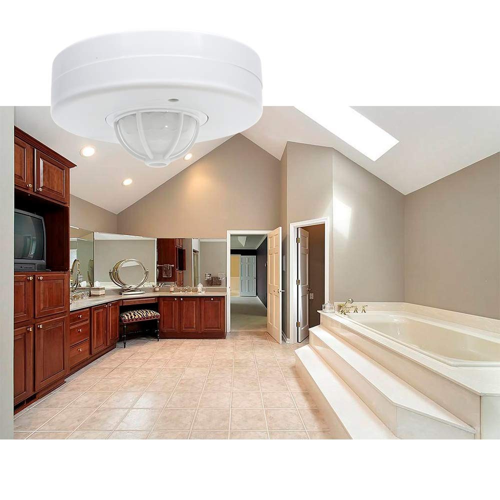 360 Degree Ceiling Occupancy Sensor PIR Motion Sensor Switch with 3 detectors...
