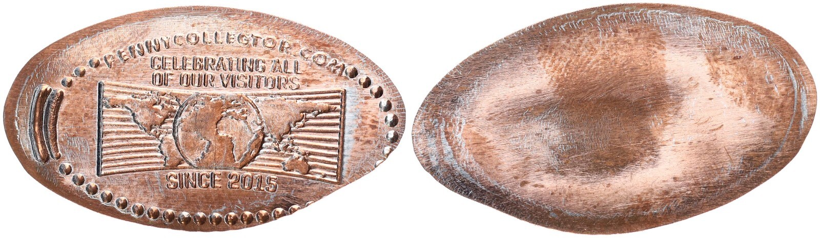 Medal - Elongated Coin - Celebrating All of Our Visitors 2015 Pennycollection