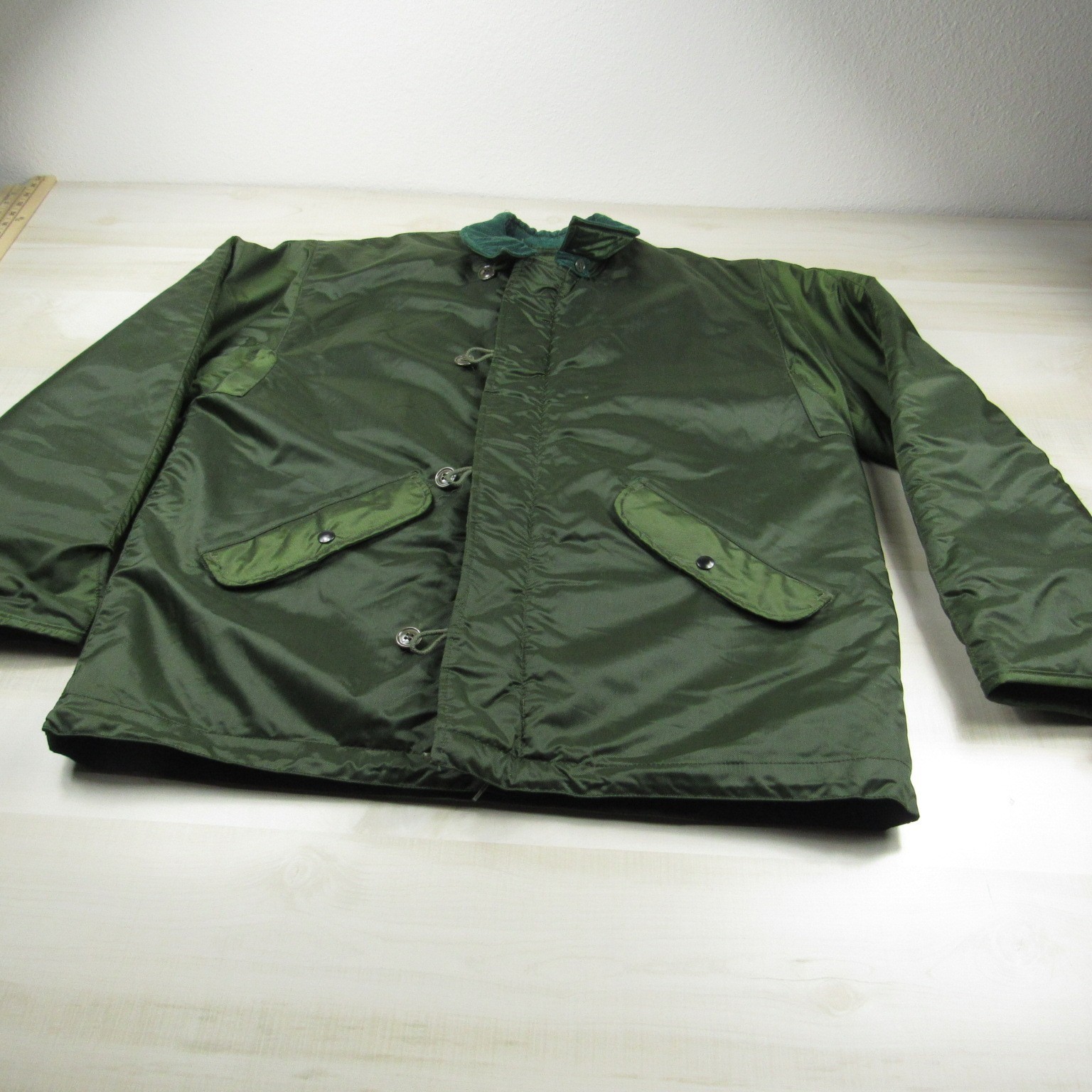 Military Jacket Men Large Green Extreme Cold Weather Impermeable Quilted Cico