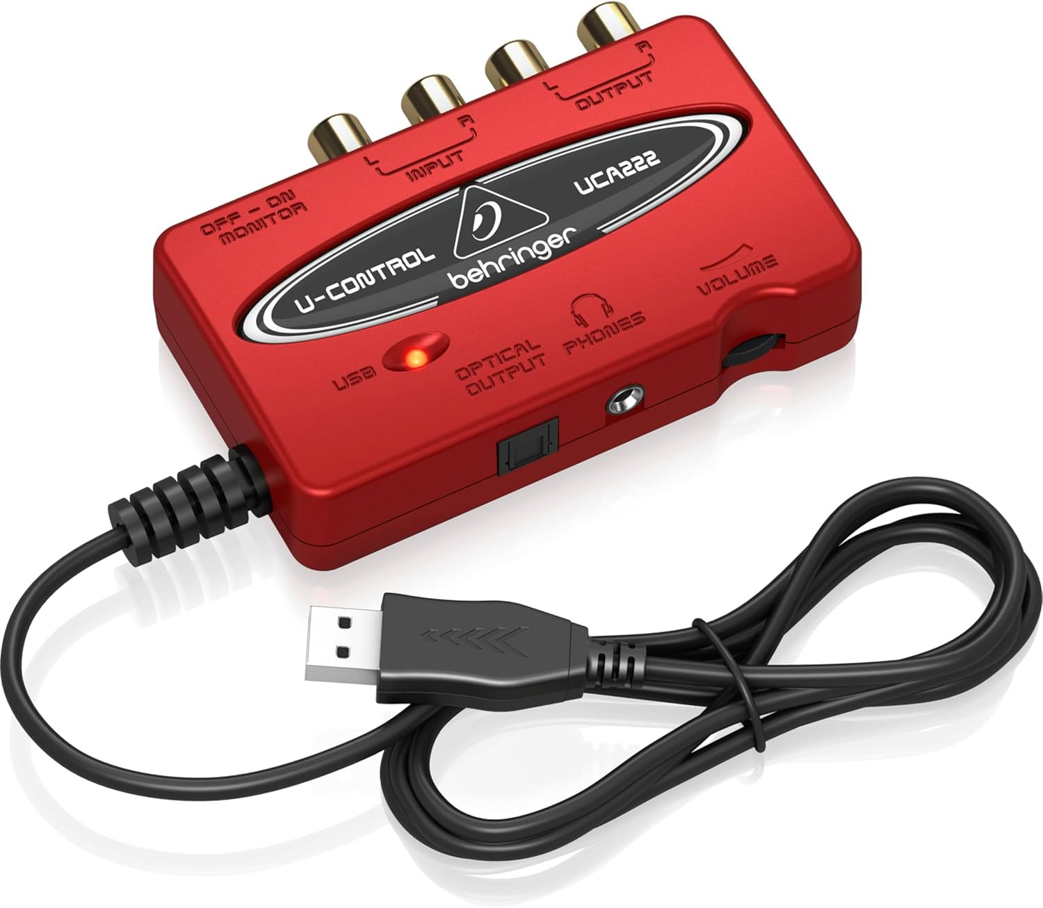 UFO202-BK USB Audio Interface Vinyl Recording Bundle, Black