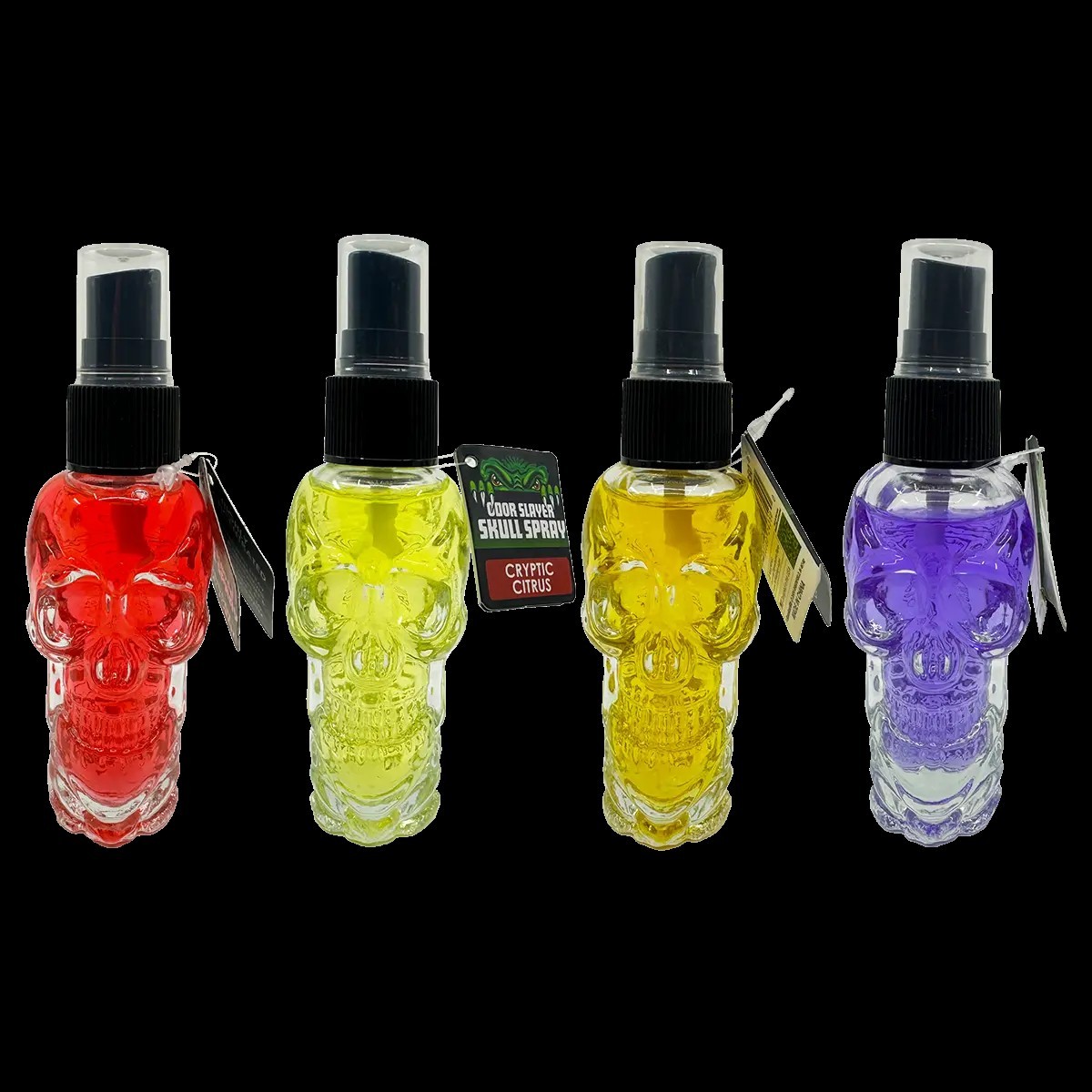 Air Freshener Odor Slayer Skull Smoke Eater Spray (1 OF EACH FLAVOR) 4 Total
