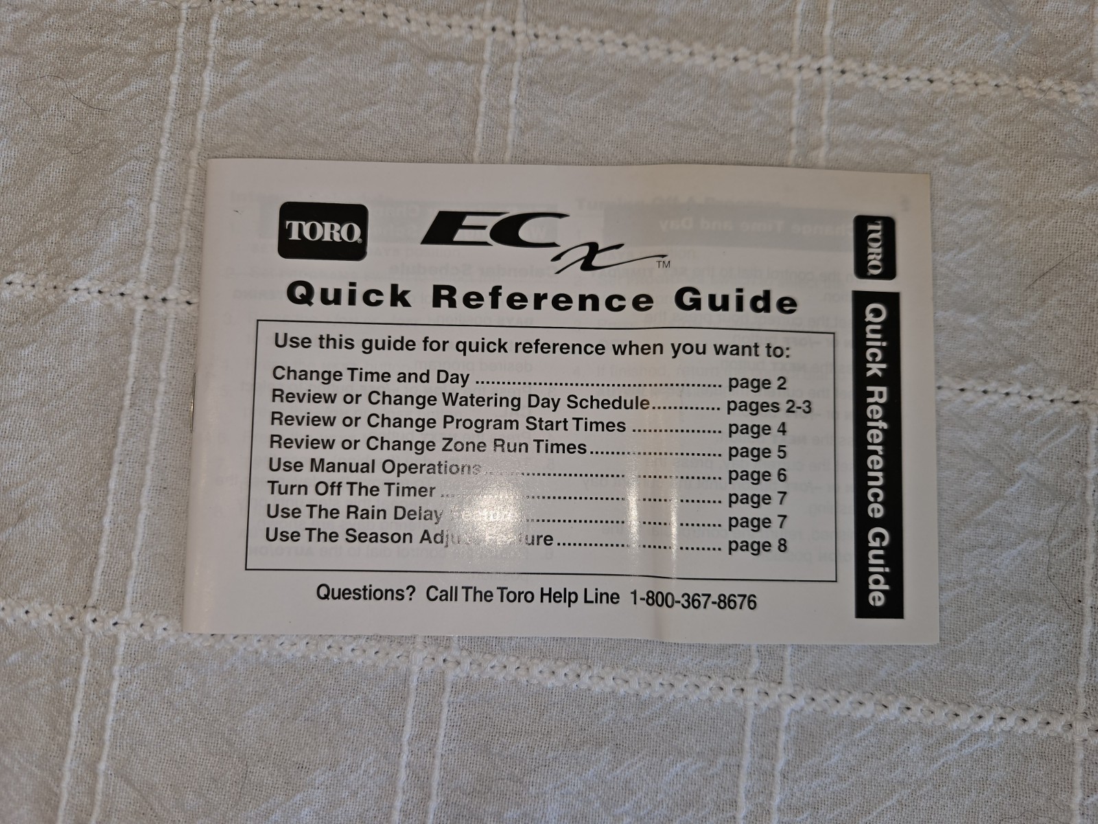 Toro ECx Sprinkler Controller Timer 4-Zone Expandable to 8 Digital LCD 53331