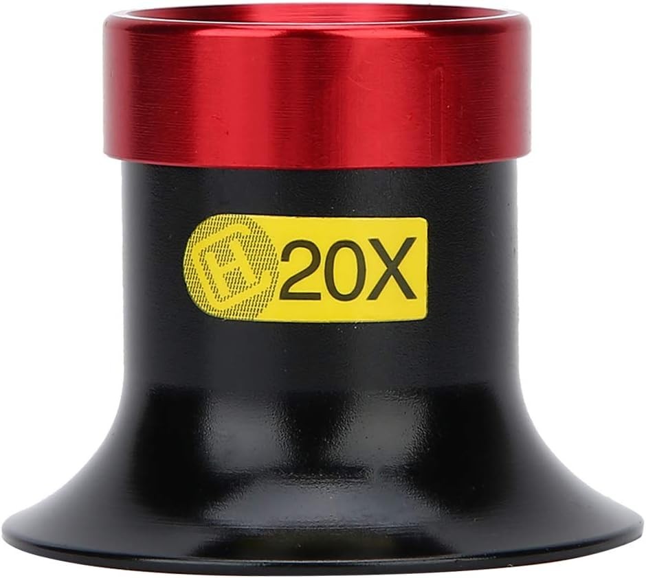 Joyzan Watch Loupe, 20X Watchmaker Loupe Magnifying Glass Lens Black+red