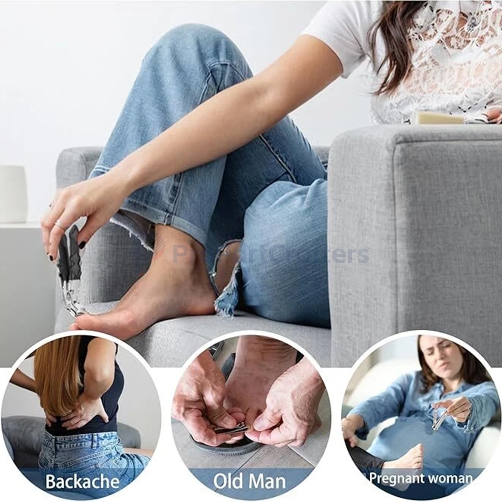 Stainless Extra Large Toe Nail Clipper For Thick Nails Heavy Duty US