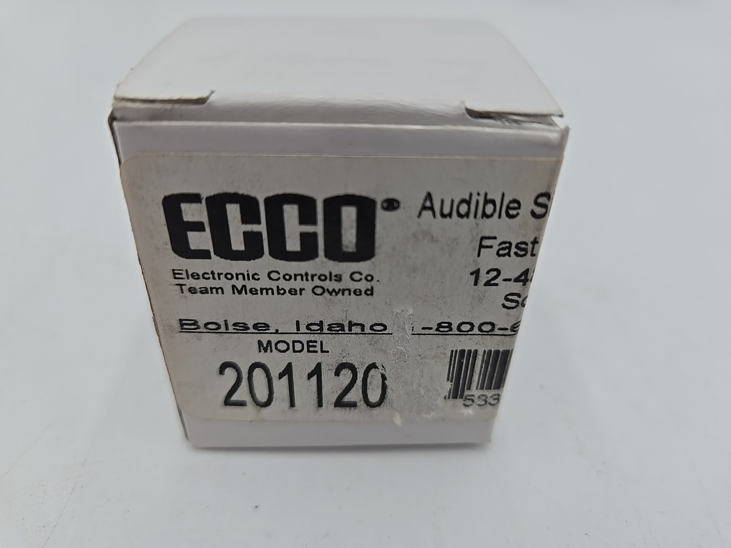 ECCO - 201120 - Audible Signal Device: Backup Beeper 80dB 12-48VDC Fast Pulse