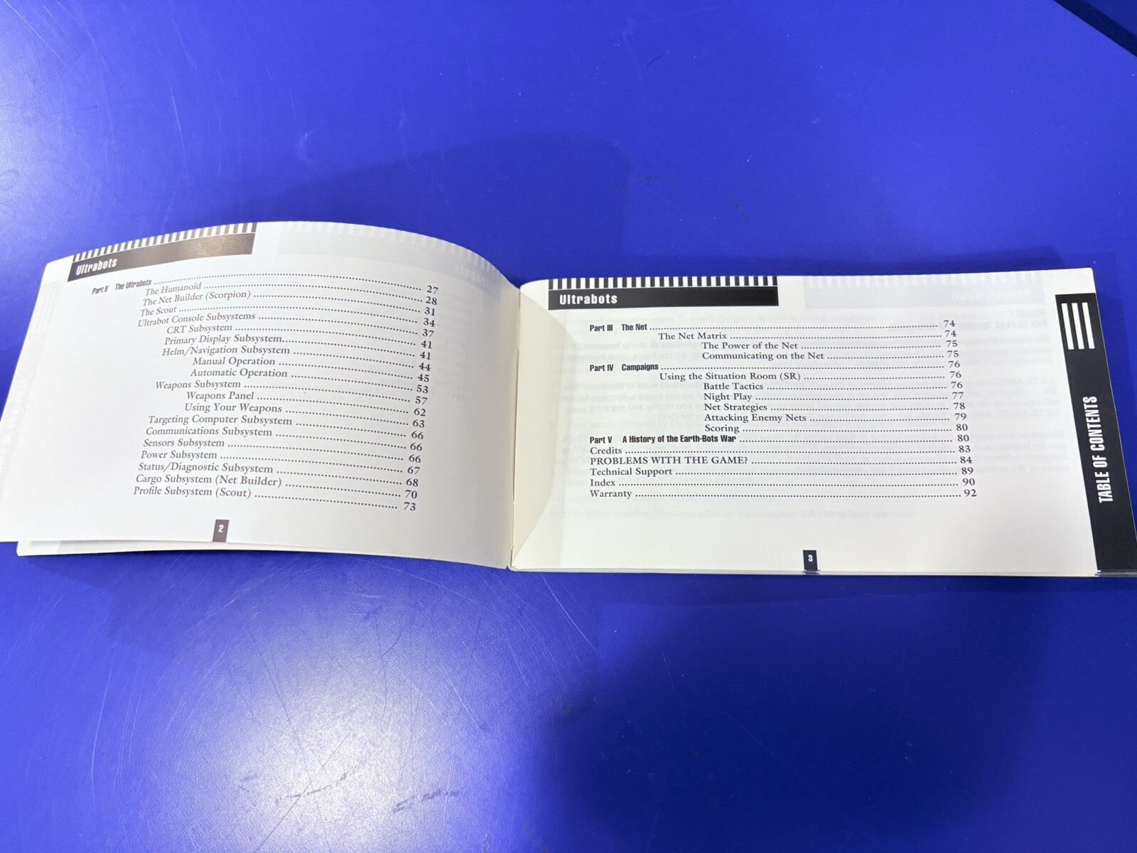 Ultrabots (1993) PC Game IBM Manual ONLY
