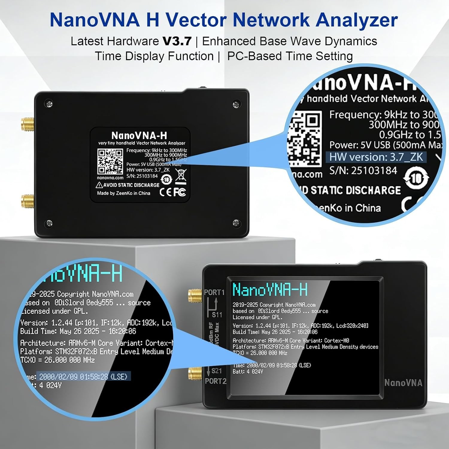 Upgraded V3.7 Antenna Analyzer - 1.5GHz