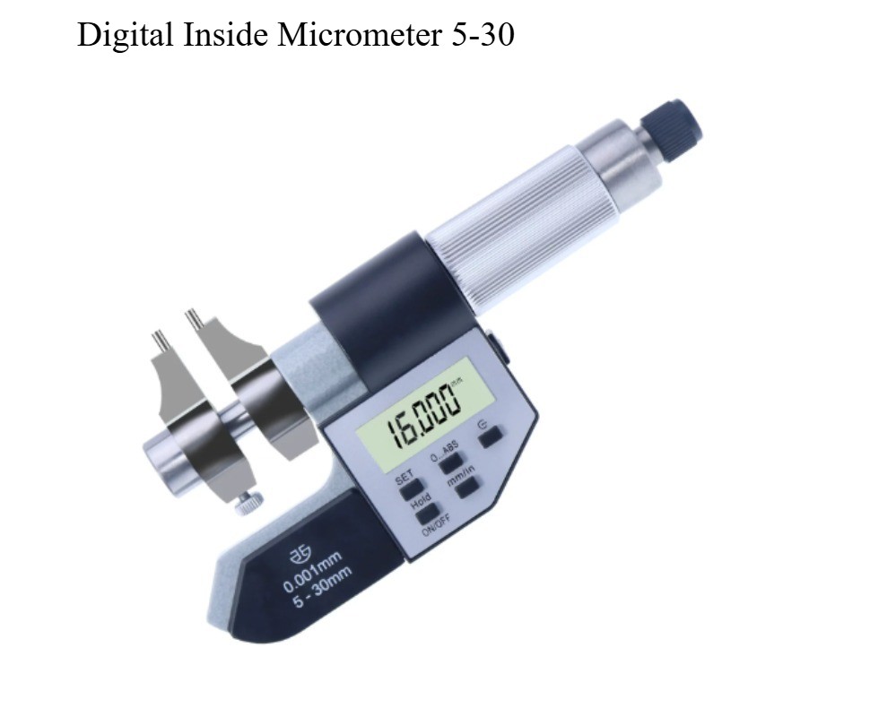 High-Precision Digital Inside Micrometer—Manual Bore Measurement Tool